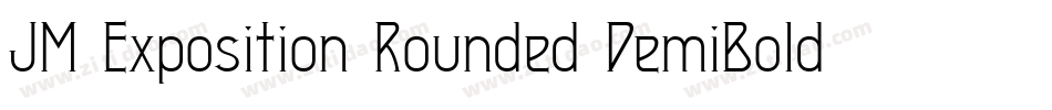 JM Exposition Rounded DemiBold字体转换